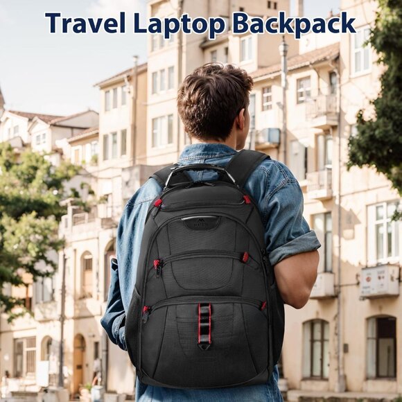 Travel Laptop Backpack 17.3"inch Computer Backpack Business College - Picture 4 of 7